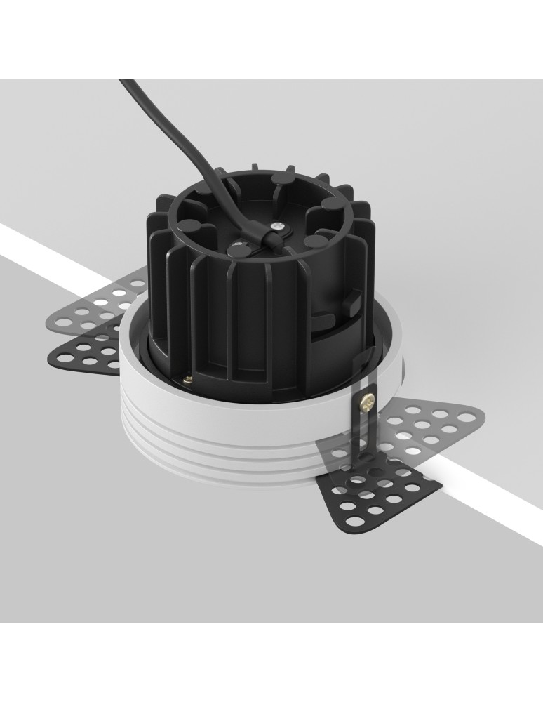 Maytoni Round Podtynkowa Bezramkowa do Szpachlowania LED 12W 880lm 3000K Black DL058-12W3K-TRS-B Maytoni Round Podtynkowa Bezramkowa do Szpachlowania LED 12W 880lm 3000K Black DL058-12W3K-TRS-B
