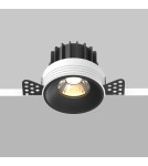 Maytoni Round Podtynkowa Bezramkowa do Szpachlowania LED 12W 880lm 3000K Black DL058-12W3K-TRS-B Maytoni Round Podtynkowa Bezramkowa do Szpachlowania LED 12W 880lm 3000K Black DL058-12W3K-TRS-B