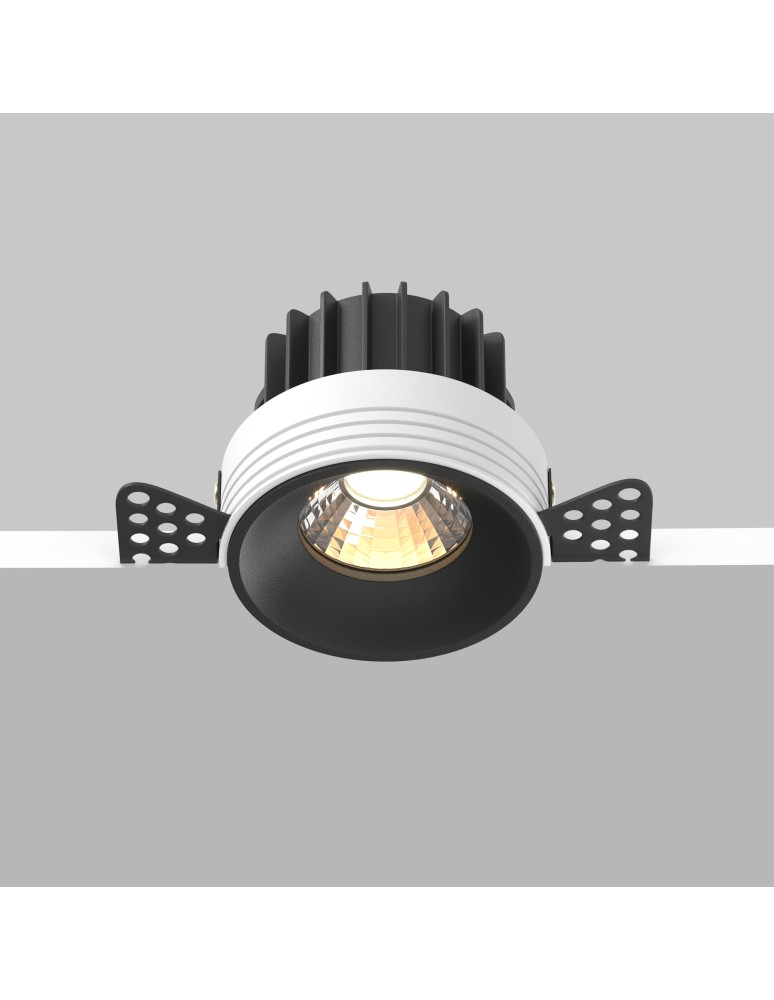 Maytoni Round Podtynkowa Bezramkowa do Szpachlowania LED 12W 880lm 3000K Black DL058-12W3K-TRS-B Maytoni Round Podtynkowa Bezramkowa do Szpachlowania LED 12W 880lm 3000K Black DL058-12W3K-TRS-B