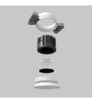 Maytoni Round Podtynkowa Bezramkowa do Szpachlowania LED 12W 920lm 3000K Biały DL058-12W3K-TRS-W Maytoni Round Podtynkowa Bezramkowa do Szpachlowania LED 12W 920lm 3000K Biały DL058-12W3K-TRS-W