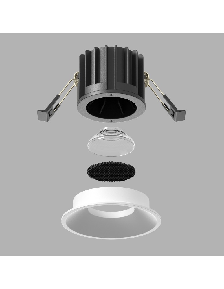 Maytoni Round Podtynkowa LED 12W 920lm 3000K Biały DL058-12W3K-W