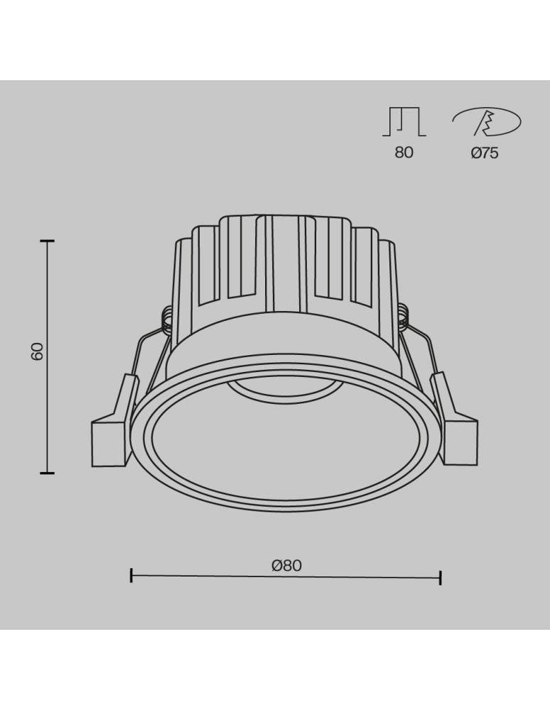 Maytoni Round Podtynkowa LED 12W 920lm 3000K Biały DL058-12W3K-W