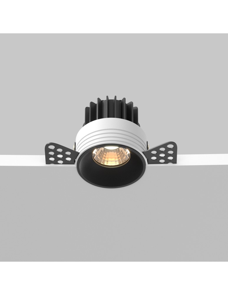 Maytoni Round Podtynkowa Bezramkowa do Szpachlowania LED 7W 450lm 3000K Black DL058-7W3K-TRS-B Maytoni Round Podtynkowa Bezramkowa do Szpachlowania LED 7W 450lm 3000K Black DL058-7W3K-TRS-B