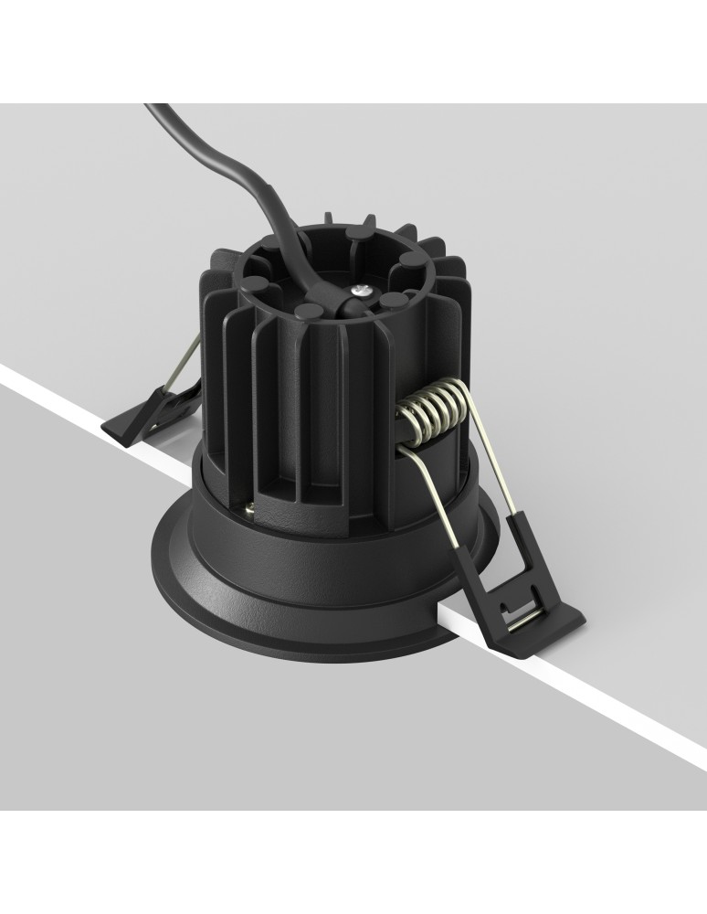 Maytoni Round Podtynkowa LED 7W 450lm 3000K Black DL058-7W3K-B Maytoni Round Podtynkowa LED 7W 450lm 3000K Black DL058-7W3K-B
