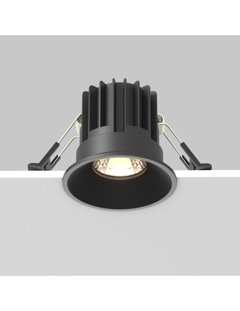 Maytoni Round Podtynkowa LED 7W 450lm 3000K Black DL058-7W3K-B Maytoni Round Podtynkowa LED 7W 450lm 3000K Black DL058-7W3K-B