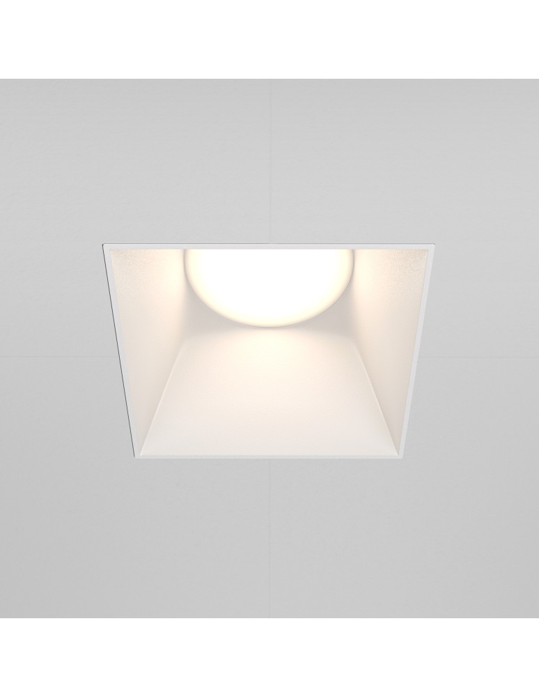 Maytoni Share Podtynkowa Bezramkowa do Szpachlowania 1xGU10 20W Biały DL051-01-GU10-SQ-W