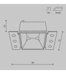 Lampy podtynkowe bezramkowe - trimless - Maytoni Share Podtynkowa Bezramkowa do Szpachlowania 1xGU10 20W Biały DL051-01-GU10-SQ-W - product 6