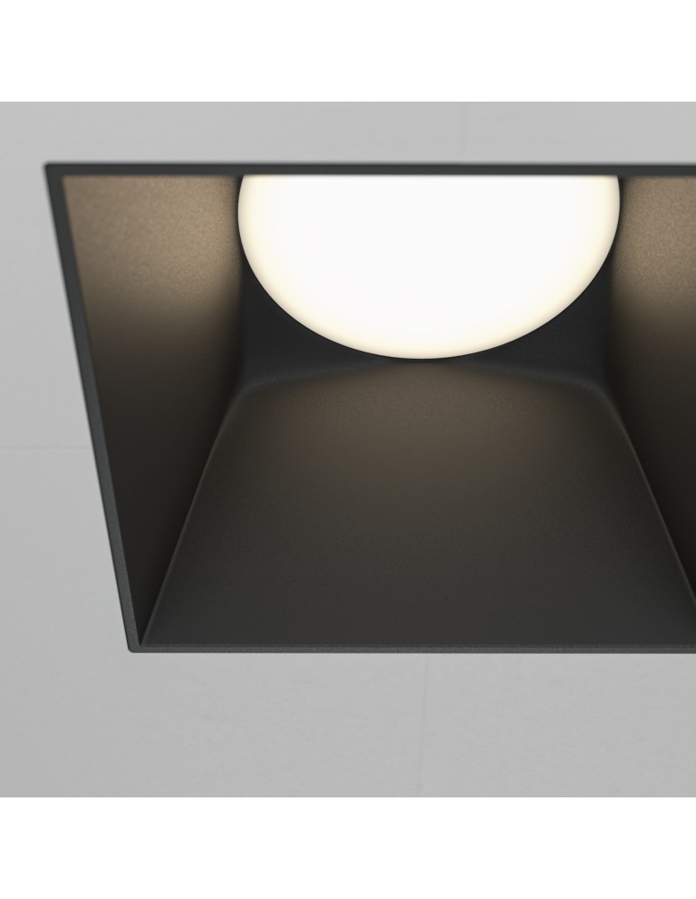 Maytoni Share Podtynkowa Bezramkowa do Szpachlowania 1xGU10 20W Black DL051-01-GU10-SQ-WB Maytoni Share Podtynkowa Bezramkowa do Szpachlowania 1xGU10 20W Black DL051-01-GU10-SQ-WB