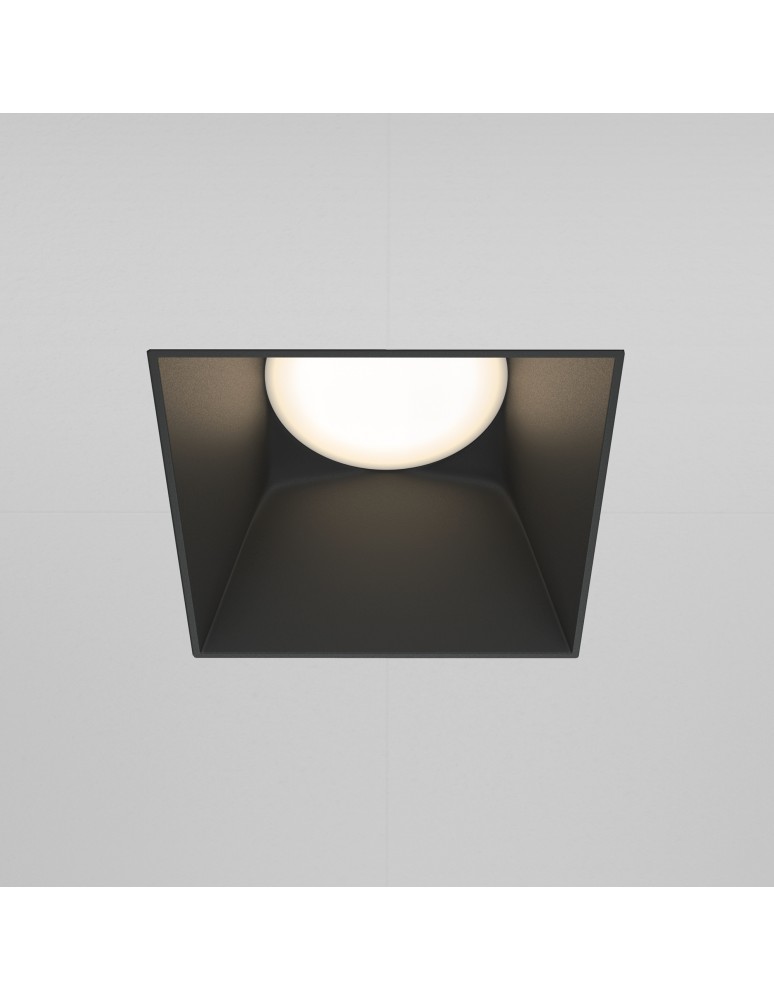 Maytoni Share Podtynkowa Bezramkowa do Szpachlowania 1xGU10 20W Black DL051-01-GU10-SQ-WB Maytoni Share Podtynkowa Bezramkowa do Szpachlowania 1xGU10 20W Black DL051-01-GU10-SQ-WB