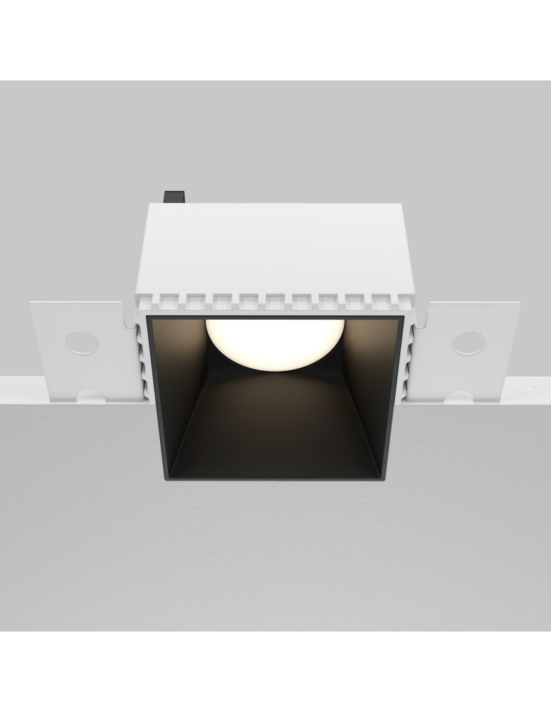 Maytoni Share Podtynkowa Bezramkowa do Szpachlowania 1xGU10 20W Black DL051-01-GU10-SQ-WB Maytoni Share Podtynkowa Bezramkowa do Szpachlowania 1xGU10 20W Black DL051-01-GU10-SQ-WB