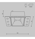 Maytoni Share Podtynkowa Bezramkowa do Szpachlowania 1xGU10 20W Srebrny Mat DL051-01-GU10-SQ-WS Maytoni Share Podtynkowa Bezramkowa do Szpachlowania 1xGU10 20W Srebrny Mat DL051-01-GU10-SQ-WS