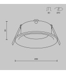 Lampy podtynkowe złote - Maytoni Slim Podtynkowa 1xGU10 50W Złoty Mat DL027-2-01-MG - product 6