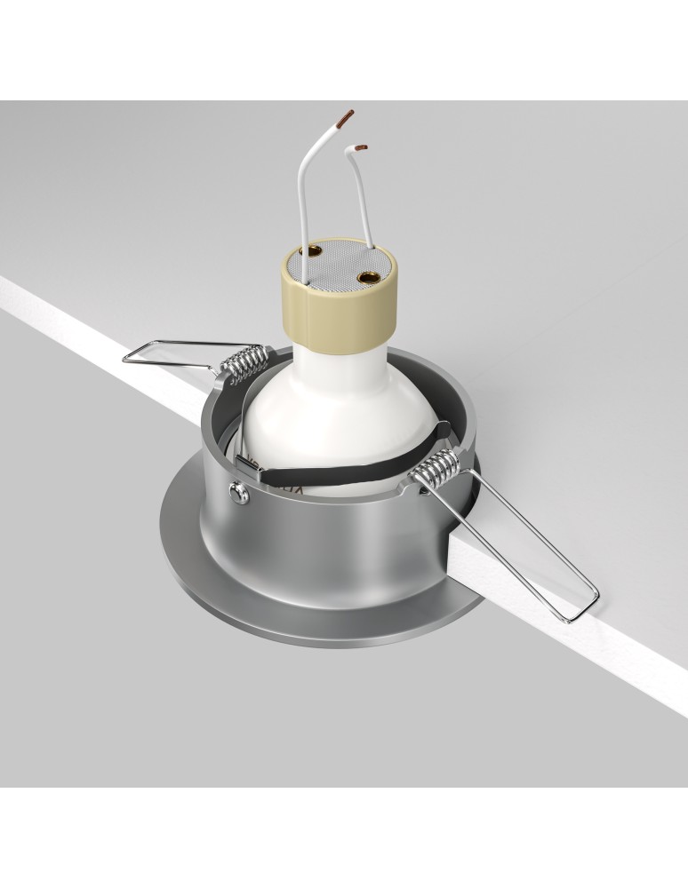 Maytoni Slim Podtynkowa 1xGU10 50W Srebrny DL027-2-01-S