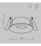 Lampy podtynkowe hermetyczne - Maytoni Slim Podtynkowa 1xGU10 50W IP65 Biały DL088-GU10-RD-W - product 6