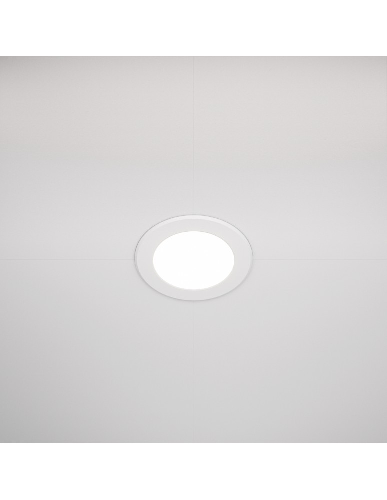 Maytoni Stockton Podtynkowa LED 7W 750lm IP44 Biały DL015-6-L7W
