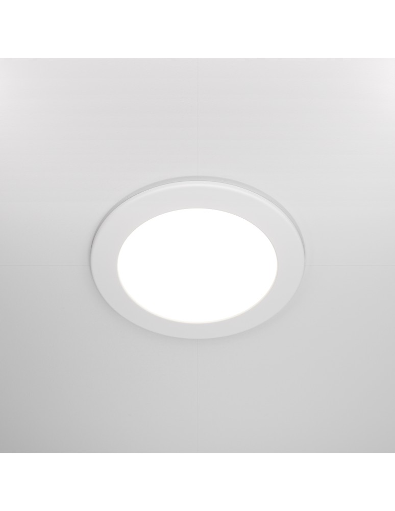 Maytoni Stockton Podtynkowa LED 12W 1000lm IP44 Biały DL016-6-L12W