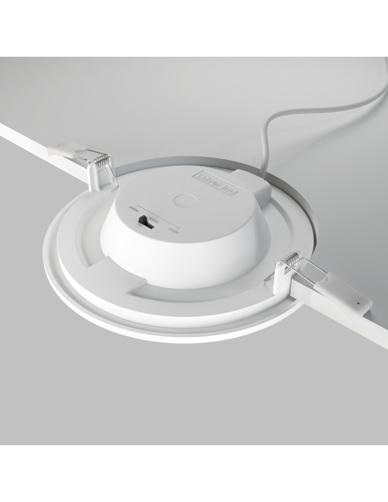 Maytoni Stockton Podtynkowa LED 12W 1000lm IP44 Biały DL016-6-L12W