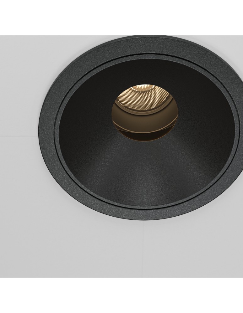Maytoni Wise Podtynkowa LED 10W 570lm 3000K Black DL057-10W3K-B Maytoni Wise Podtynkowa LED 10W 570lm 3000K Black DL057-10W3K-B