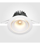 Lampy podtynkowe LED - Maytoni Yin Podtynkowa LED 12W 870lm 3000K Biały DL031-L12W3K-D-W - product 5