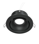 Lampy podtynkowe okrągłe - Maytoni Yin Podtynkowa 1xGU10 50W Black DL030-2-01B - product 1