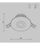 Lampy podtynkowe LED - Maytoni Zen Podtynkowa LED 7W 550lm 4000K Biały DL038-2-L7W4K - product 6