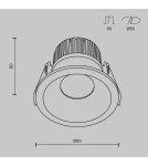 Maytoni Zoom Podtynkowa LED 6W 370lm 3000K IP65 Black DL034-01-06W3K-D-B Maytoni Zoom Podtynkowa LED 6W 370lm 3000K IP65 Black DL034-01-06W3K-D-B