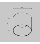 Maytoni Alfa LED Lampa Sufitowa LED 25W 2130lm 4000K Biały, Czarny C064CL-01-25W4K-RD-WB Maytoni Alfa LED Lampa Sufitowa LED 25W 2130lm 4000K Biały, Czarny C064CL-01-25W4K-RD-WB