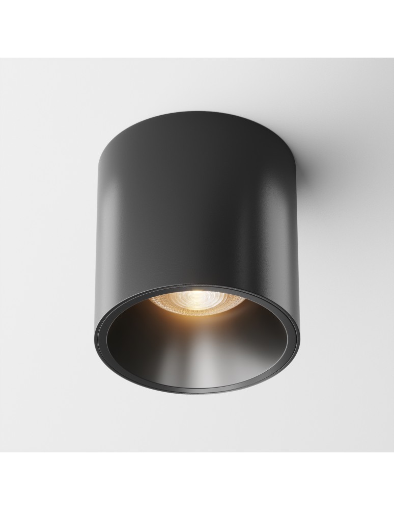 Maytoni Alfa LED Lampa Sufitowa LED 12W 840lm 3000K Black C064CL-L12B3K-D