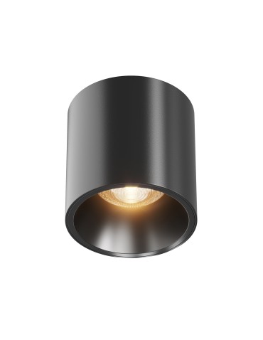 Maytoni Alfa LED Lampa Sufitowa LED 12W 840lm 3000K Black C064CL-L12B3K