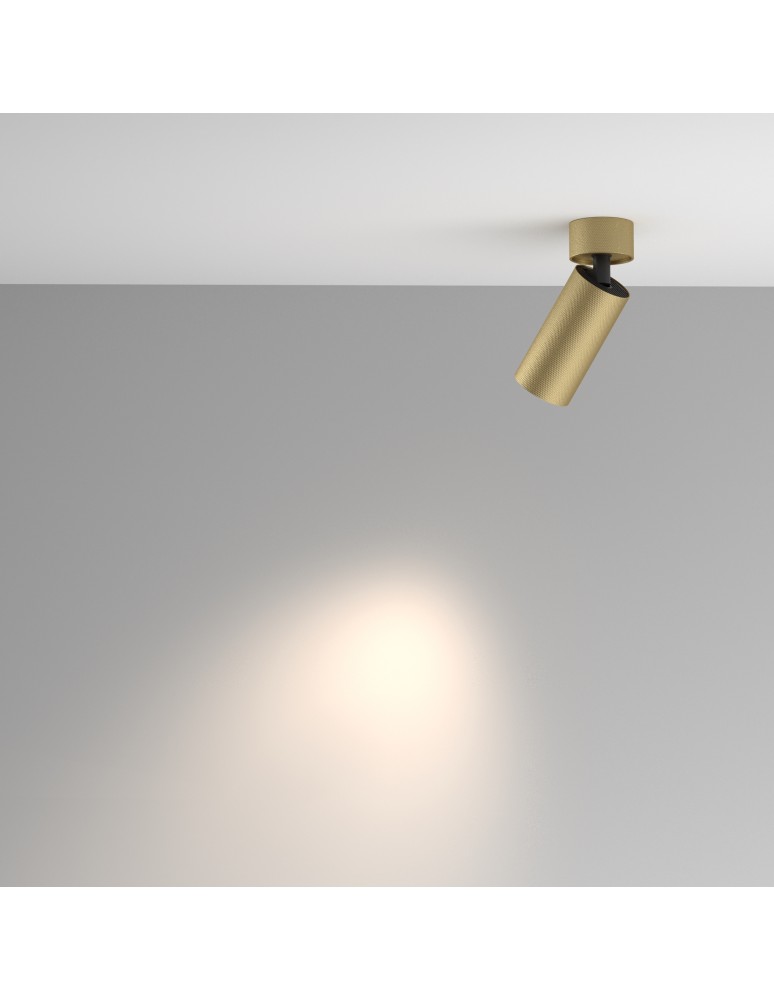 Maytoni Artisan Lampa Sufitowa 1xGU10 10W Złoty Mat C082CL-01-GU10-MG