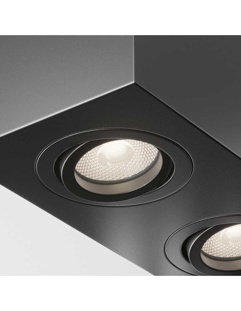 Maytoni Atom Lampa Sufitowa 2xGU10 50W Black C017CL-02B Maytoni Atom Lampa Sufitowa 2xGU10 50W Black C017CL-02B