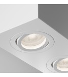 Oprawy sufitowe kwadratowe - Maytoni Atom Lampa Sufitowa 2xGU10 50W Biały C017CL-02W - product 2