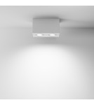 Oprawy sufitowe kwadratowe - Maytoni Atom Lampa Sufitowa 2xGU10 50W Biały C017CL-02W - product 3