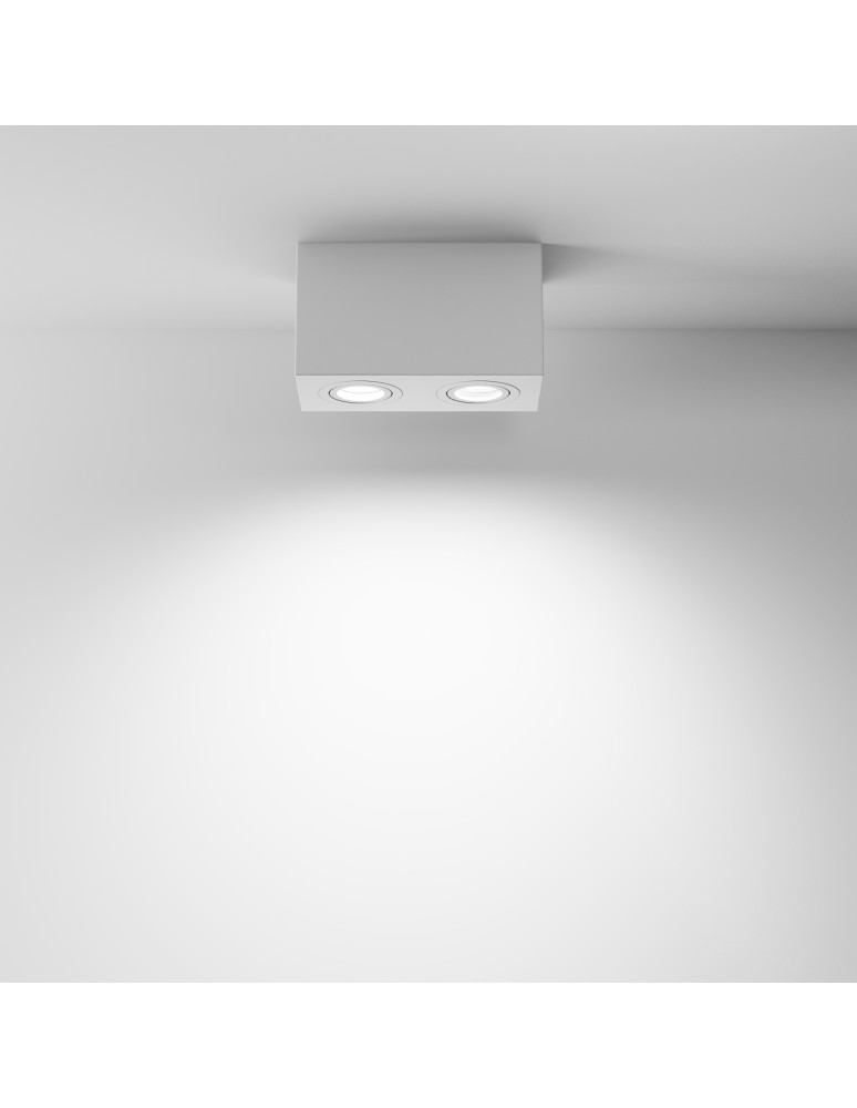 Maytoni Atom Lampa Sufitowa 2xGU10 50W Biały C017CL-02W