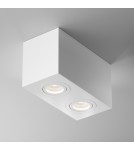 Oprawy sufitowe kwadratowe - Maytoni Atom Lampa Sufitowa 2xGU10 50W Biały C017CL-02W - product 4