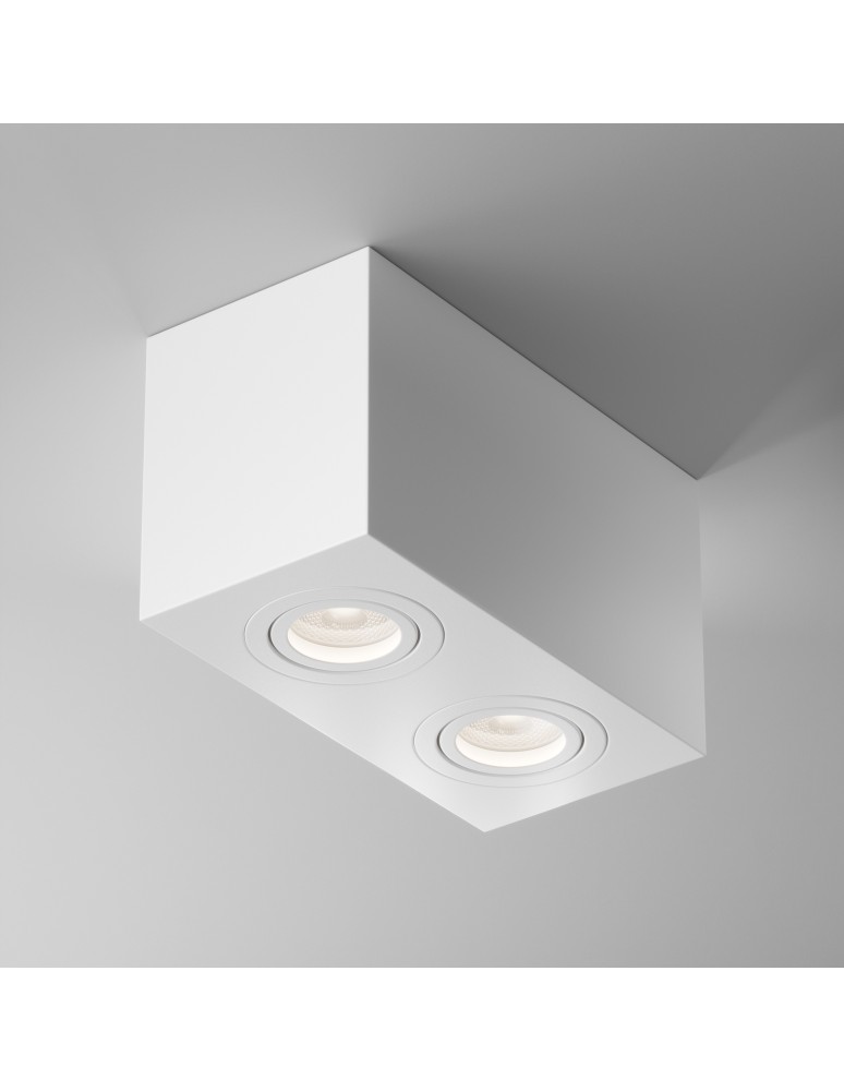 Maytoni Atom Lampa Sufitowa 2xGU10 50W Biały C017CL-02W