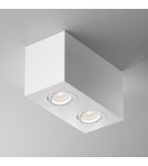 Oprawy sufitowe kwadratowe - Maytoni Atom Lampa Sufitowa 2xGU10 50W Biały C017CL-02W - product 5
