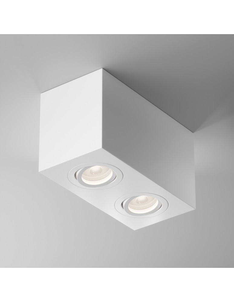 Maytoni Atom Lampa Sufitowa 2xGU10 50W Biały C017CL-02W