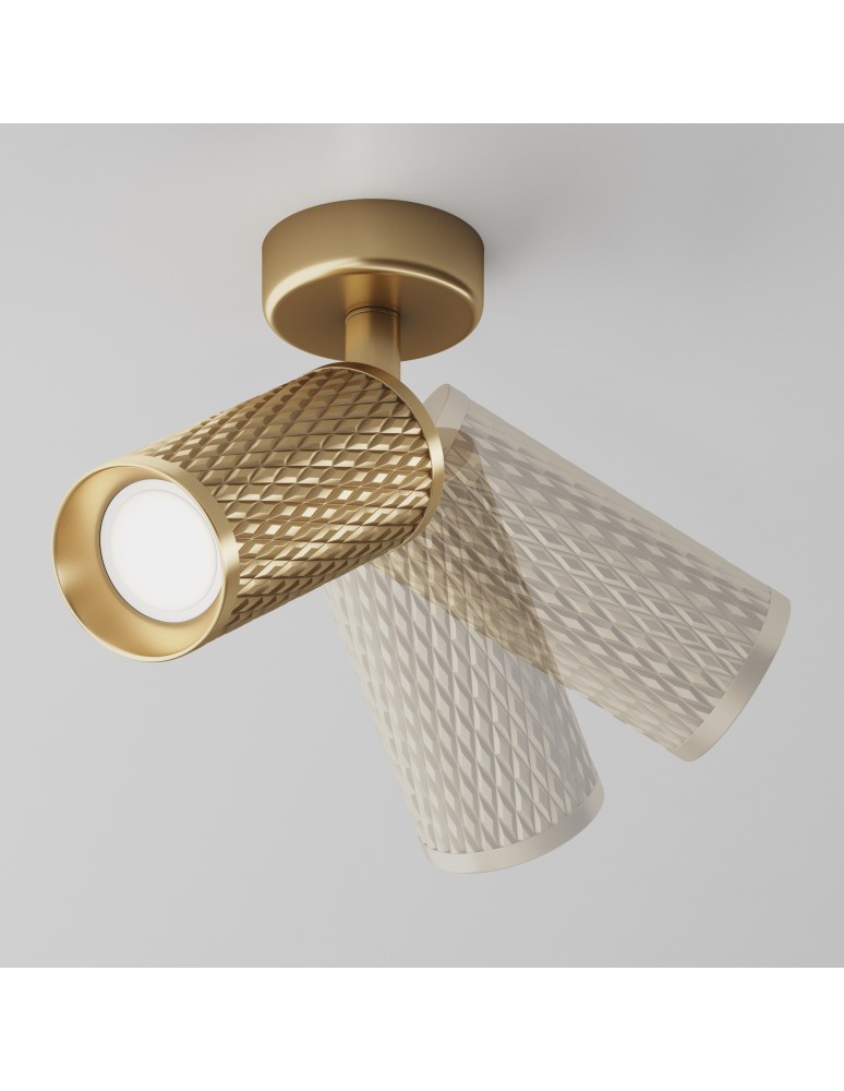 Maytoni Focus Design Lampa Sufitowa 1xGU10 10W Złoty C034CL-01G