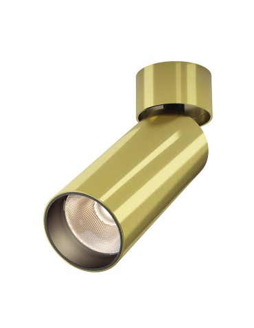 Maytoni FOCUS LED Lampa Sufitowa LED 12W 900lm 3000K Mosiądz C055CL-L12W3K-W-BS