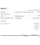 Lampy podtynkowe kierunkowe - Azzardo SISTO 1 ALUMINIUM 1xES111 Wpuszczana Aluminium AZ0793 - produkt 2