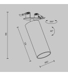 Reflektory wpuszczane w sufit - Maytoni FOCUS LED Lampa Sufitowa LED 12W 950lm 3000K Biały C053CL-L12W3K-W-W - product 6