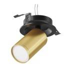 Maytoni FOCUS S Lampa Sufitowa 1xGU10 10W Czarny, Złoty Mat C048CL-U-1BMG Maytoni FOCUS S Lampa Sufitowa 1xGU10 10W Czarny, Złoty Mat C048CL-U-1BMG