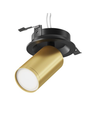 Maytoni FOCUS S Lampa Sufitowa 1xGU10 10W Czarny, Złoty Mat C048CL-U-1BMG