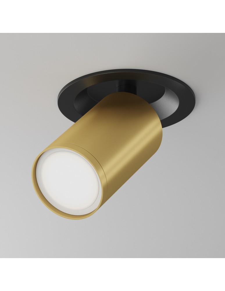 Maytoni FOCUS S Lampa Sufitowa 1xGU10 10W Czarny, Złoty Mat C048CL-U-1BMG Maytoni FOCUS S Lampa Sufitowa 1xGU10 10W Czarny, Złoty Mat C048CL-U-1BMG