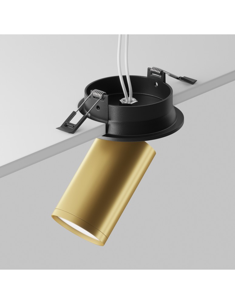 Maytoni FOCUS S Lampa Sufitowa 1xGU10 10W Czarny, Złoty Mat C048CL-U-1BMG Maytoni FOCUS S Lampa Sufitowa 1xGU10 10W Czarny, Złoty Mat C048CL-U-1BMG