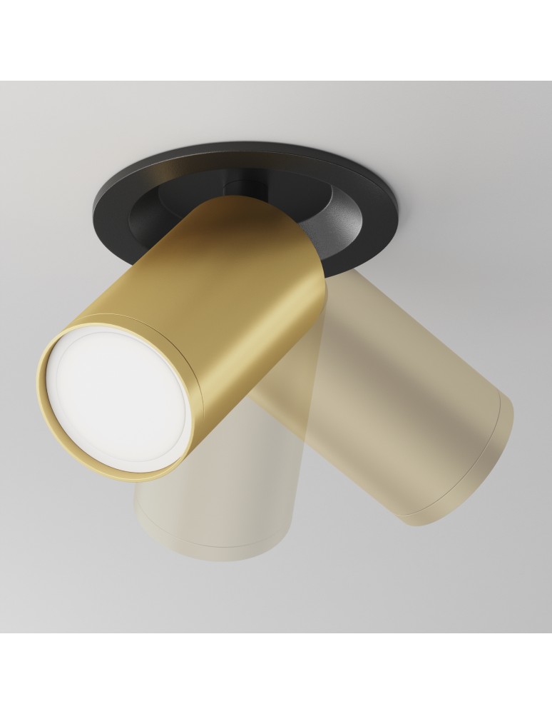 Maytoni FOCUS S Lampa Sufitowa 1xGU10 10W Czarny, Złoty Mat C048CL-U-1BMG Maytoni FOCUS S Lampa Sufitowa 1xGU10 10W Czarny, Złoty Mat C048CL-U-1BMG