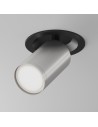 Maytoni FOCUS S Lampa Sufitowa 1xGU10 10W Czarny, Srebrny Mat C048CL-U-1BS