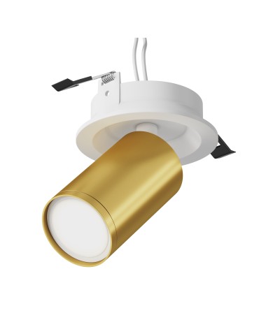 Maytoni FOCUS S Lampa Sufitowa 1xGU10 10W Biały, Złoty Mat C048CL-U-1WMG