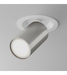 Reflektory wpuszczane w sufit - Maytoni FOCUS S Lampa Sufitowa 1xGU10 10W Biały, Srebrny Mat C048CL-U-1WS - product 1